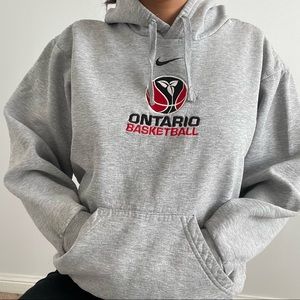 Grey Ontario Basketball Hoodie
